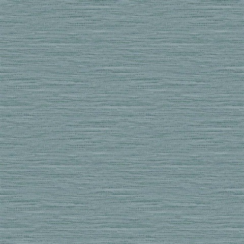 Aquamarine Braided Faux Jute Wallpaper