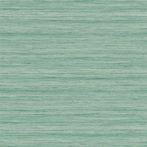 Aquamarine Teal Textured Horizontal Silk Wallpaper