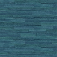 Aquamarine Textured Weathered Planks Wallpaper