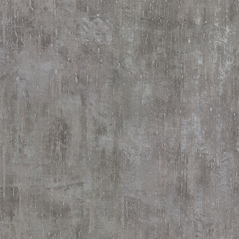 Ara Pewter Distressed Texture Wallpaper