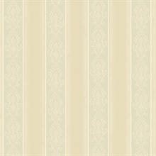 Arabelle Grey Damask Stripe Wallpaper