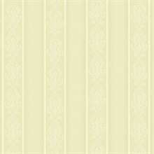 Arabelle Sage Damask Stripe Wallpaper