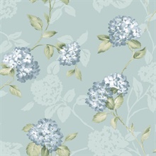 Arbor Rose Grey Floral Trail Wallpaper