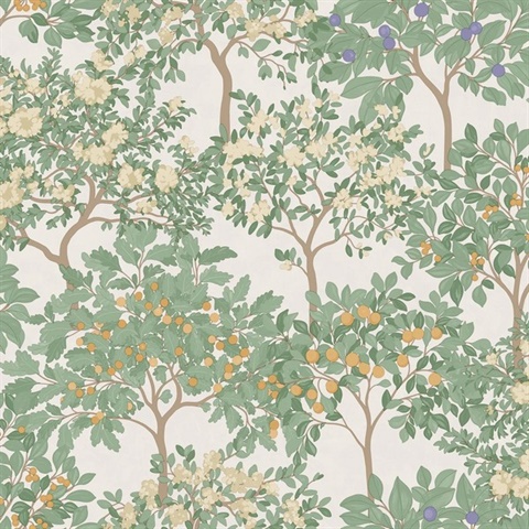 Arbor Serenade Cream Ground Wallpaper