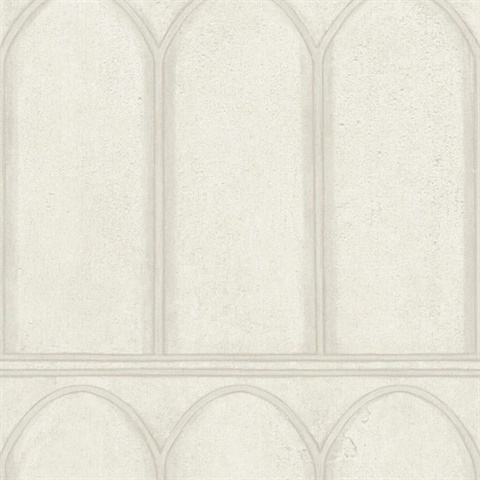 Arches Beige and Pearl Wallpaper