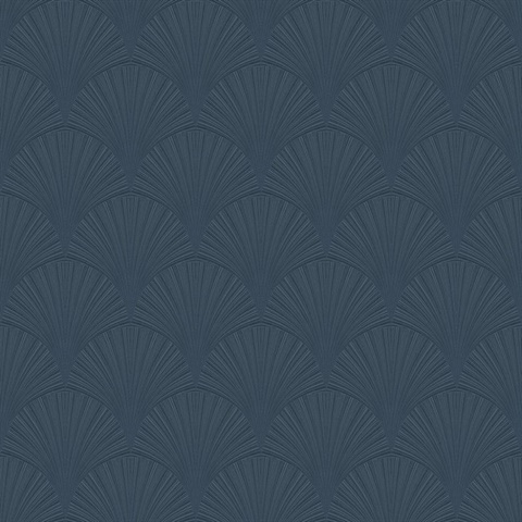 Arches Geometric Denim Blue Peel and Stick Wallpaper