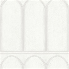 Arches White and Pearl Wallpaper