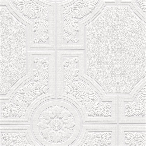 Architectural Panels Paintable Wallpaper