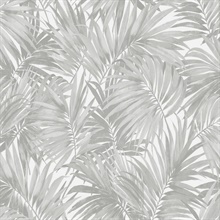 Argos Grey Cordelia Tossed Palms Wallpaper