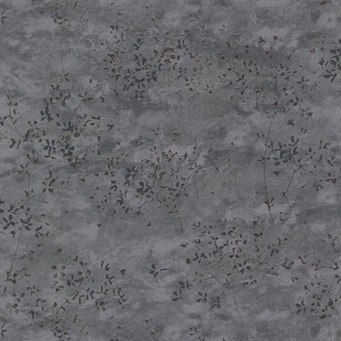 Arian Dark Taupe Inkburst Wallpaper