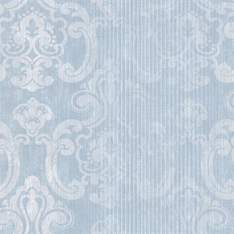 Ariana Seafoam Striped Damask