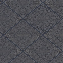 Aries Navy Geometric Wallpaper