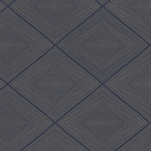 Aries Navy Geometric Wallpaper