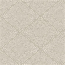 Aries Taupe Geometric Wallpaper