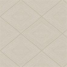 Aries Taupe Geometric Wallpaper