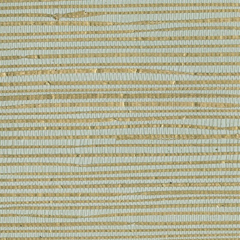 Arina Turquoise Grasscloth Wallpaper