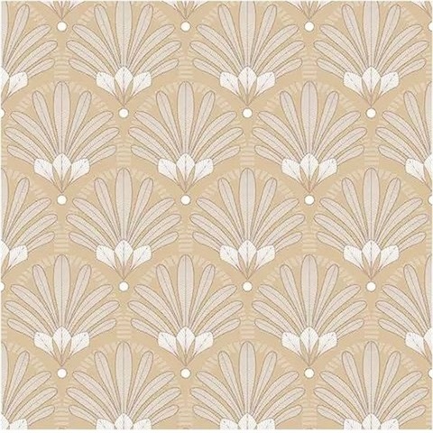 Art Deco Beige Wallpaper