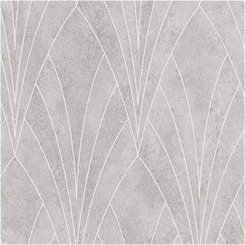 Art Deco Fan Grey Texture Ground Wallpaper