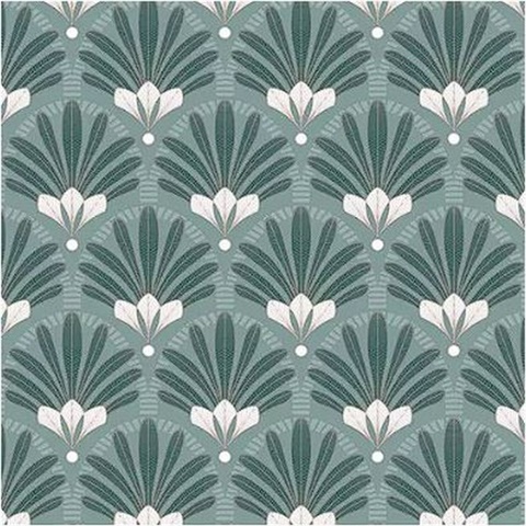 Art Deco Green Wallpaper