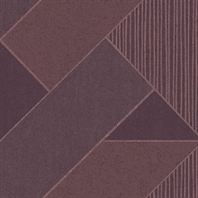 Art Deco Plum Glam Geometric Wallpaper