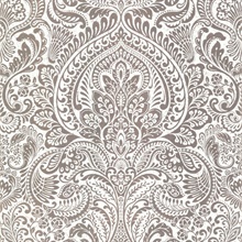 Artemis Rose Gold Shimmering Metallic Damask Wallpaper