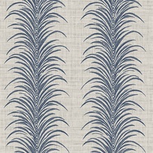 Aruna True Blue Vertical Stripe Wallpaper