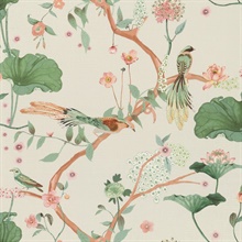 Asa Bone Bird On Tree Branch Wallpaper