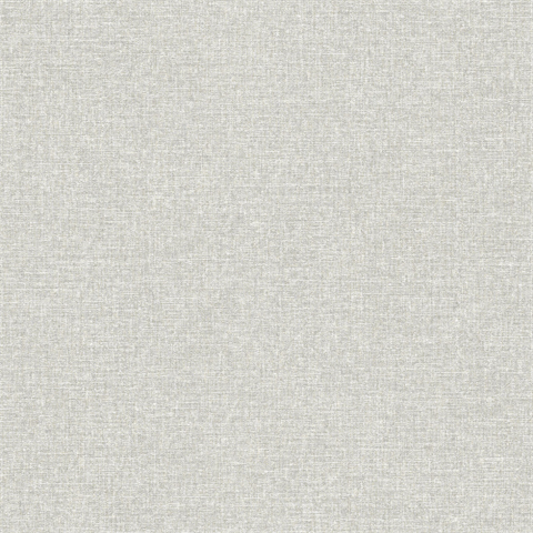Asa Grey Linen Texture Wallpaper
