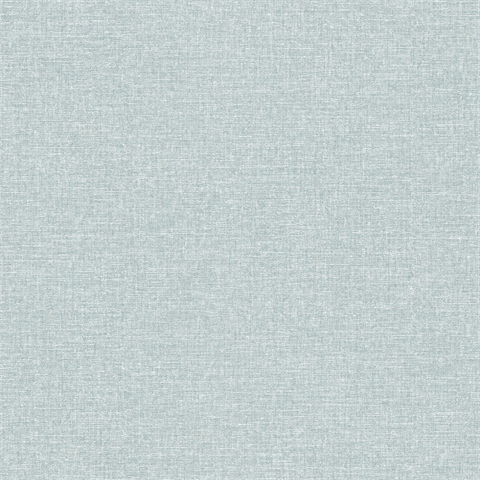 Asa Teal Linen Texture Wallpaper