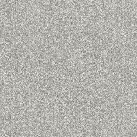 Ashbee Dark Grey Texured Tweed Wallpaper