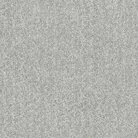 Ashbee Dark Grey Tweed Textured Wallpaper