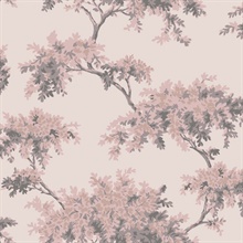 Ashdown Pink Tree Wallpaper