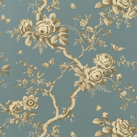 Ashfield Floral Tourmaline Ralph Lauren Wallpaper