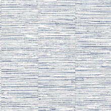 Ashland Cobalt Ink Textile String Wallpaper