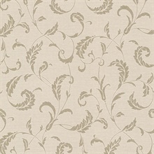 Ashton Champagne Scrolls Wallpaper