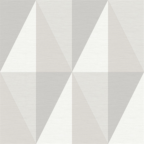 Aspect Grey Geometric Faux Grasscloth Wallpaper