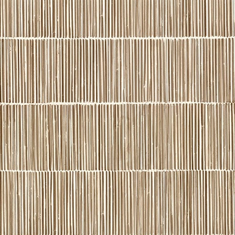 Aspen Beige Natural Stripe Wallpaper