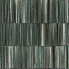 Aspen Dark Green Natural Stripe Wallpaper