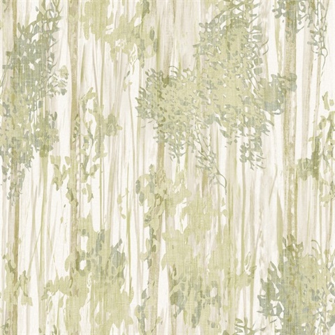 Aspen Grove Green Wallpaper