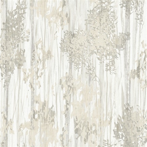 Aspen Grove Grey Wallpaper