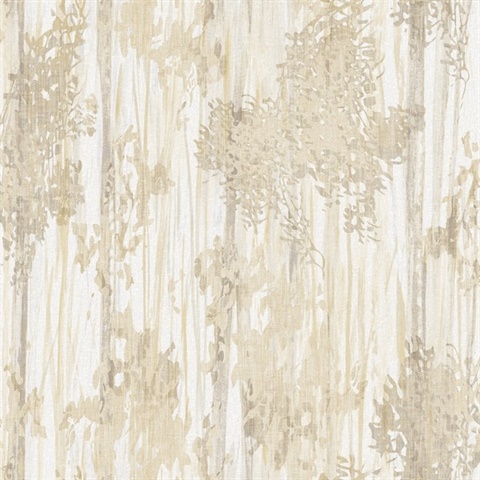 Aspen Grove Sand Wallpaper