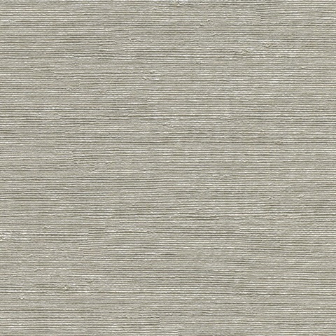 Aspero Light Grey Faux Grasscloth