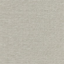 Aspero Light Grey Faux Grasscloth Wallpaper