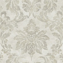 Astor Silver Damask