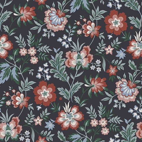 Athena Multicolor Floral Wallpaper