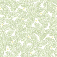 Athina Sage Fern Leaf Wallpaper