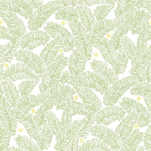 Athina Sage Fern Leaf Wallpaper