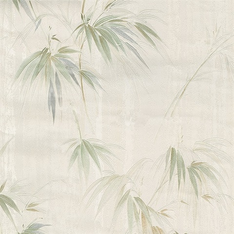 2904-05018, Atlis Neutral Bamboo Wallpaper