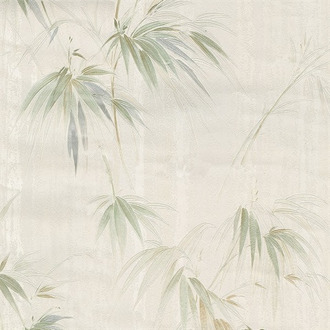 Atlis Neutral Bamboo Wallpaper