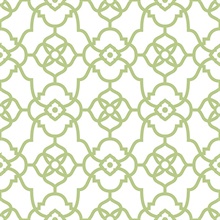 Atrium Green Trellis Wallpaper